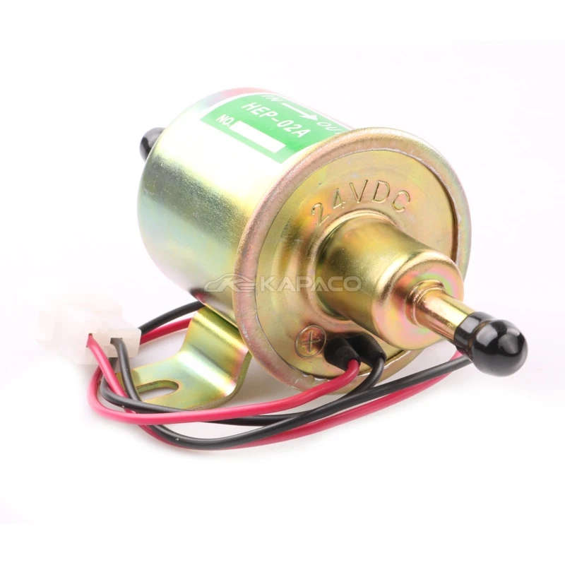 12/24V HEP-02A Universal Electric Fuel Pump Low Pressure Bolt Fixing Wire Diesel Petrol
