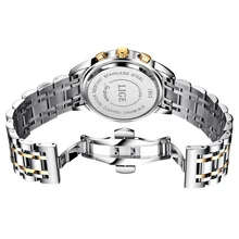 LIGE Top Luxury Brand Full Steel Waterproof Sport Quartz Mens Watch