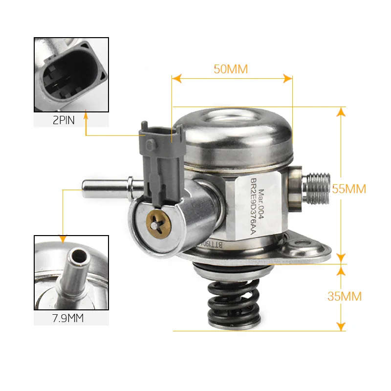 High Pressure Fuel Pump Suitable For Jaguar 2.0 T BR2E9D376AA HP135