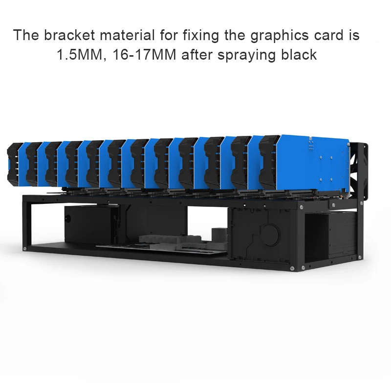 New A Variety Of Styles 12 GPU Open Miner Mining Rig Frame Case Motherboard Board Bracket Bitcoin