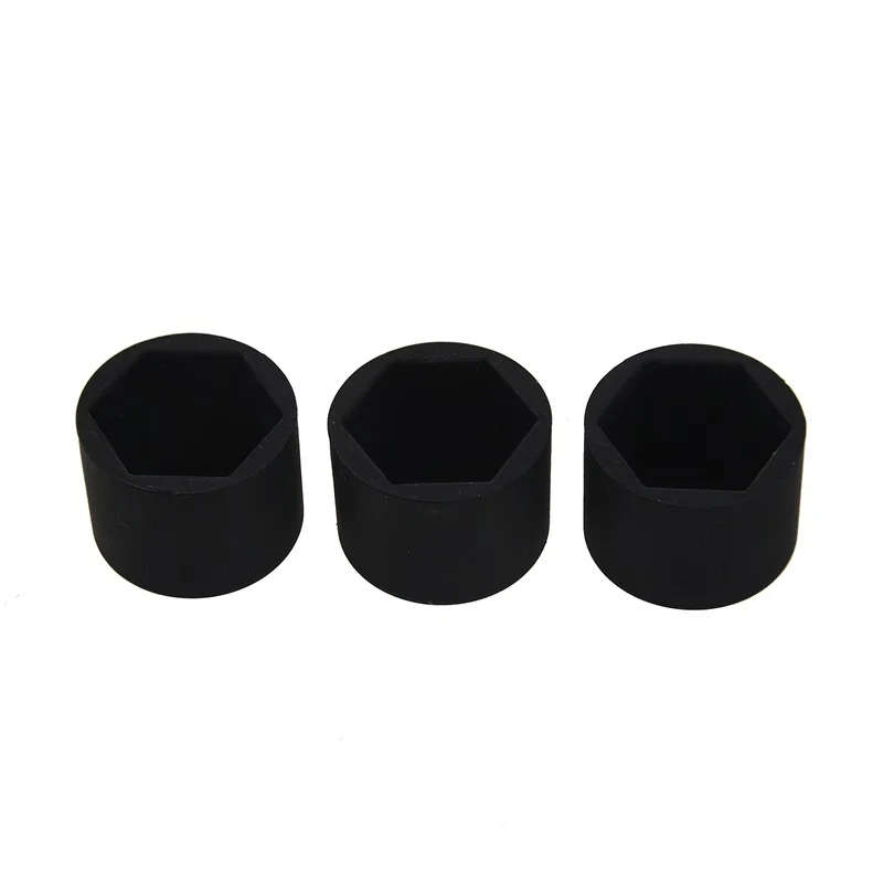 20pcs Universal Black Silicone Wheel Lugs Nuts Bolts Covers Protective Caps 21mm