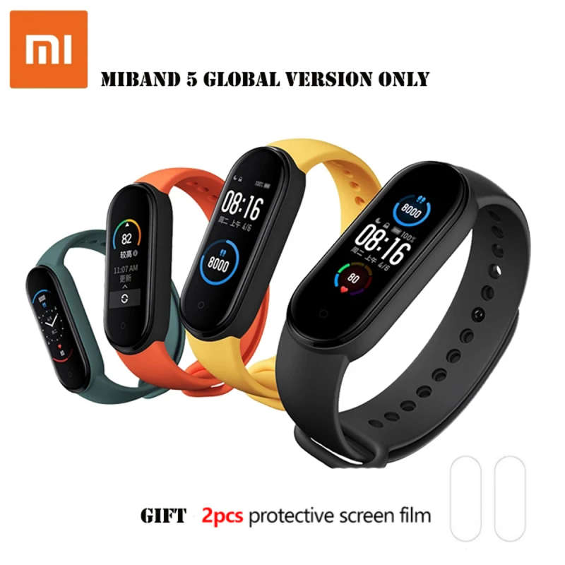 Original Xiaomi Mi Band 5 Smart Bracelet AMOLED Screen Miband 5 Smartband Fitness Traker B