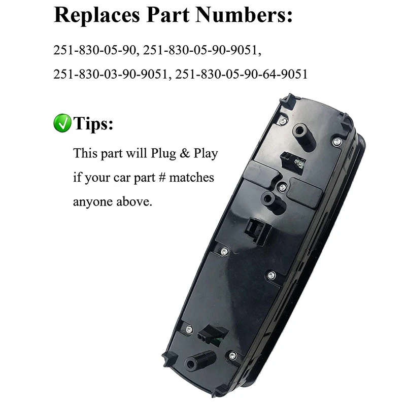 New Driver Side Power Window Master Switch for Mercedes Benz GL R Class ML350 W251 X164 2518300590