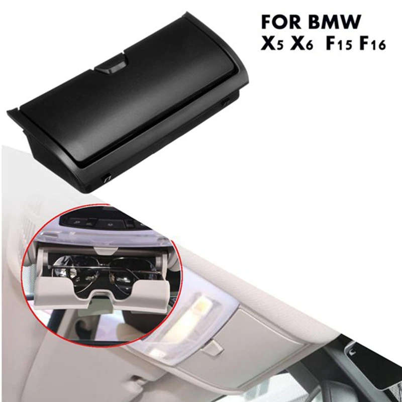 Car Glasses Case Roof Sunglasses Frame Cover Storage Box For-Bmw 35 28I X5 X6 E70 E71 E72 F15