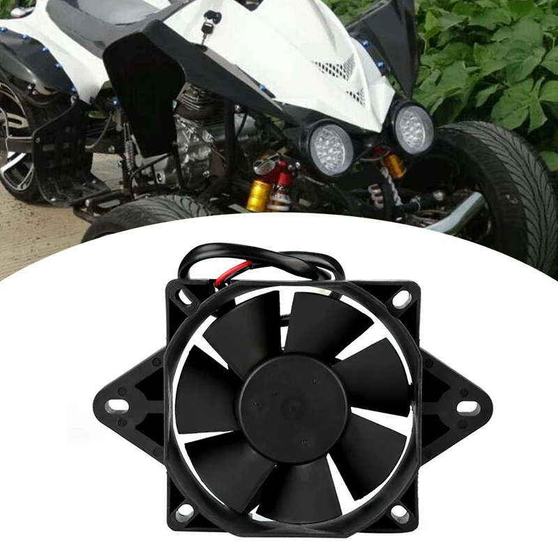 Motorcycle Cooling Fan, Electric Engine Cooling Fan Radiator for Motorcycle ATV Go Kart Quad