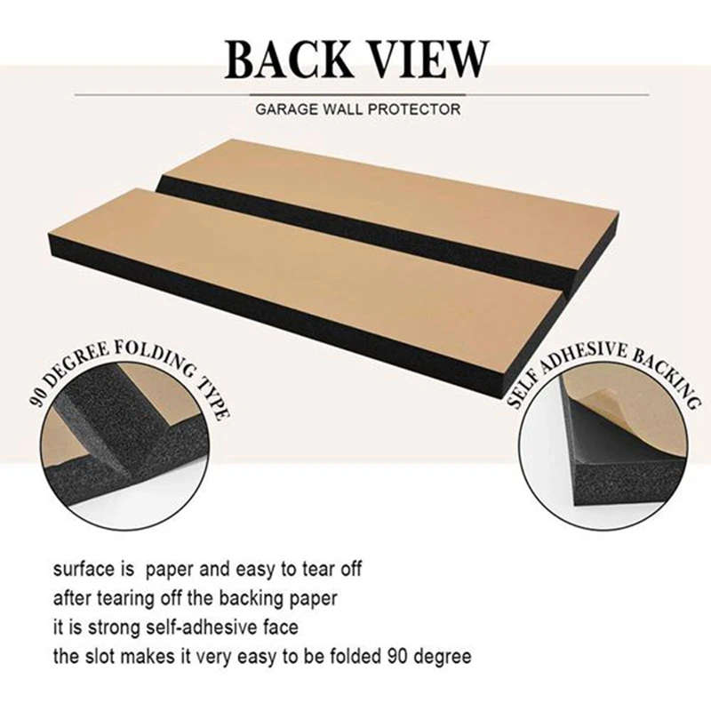 Garage Wall Protector Foam Wall Corner Guard for Parking Garage-Wall Edge Protector