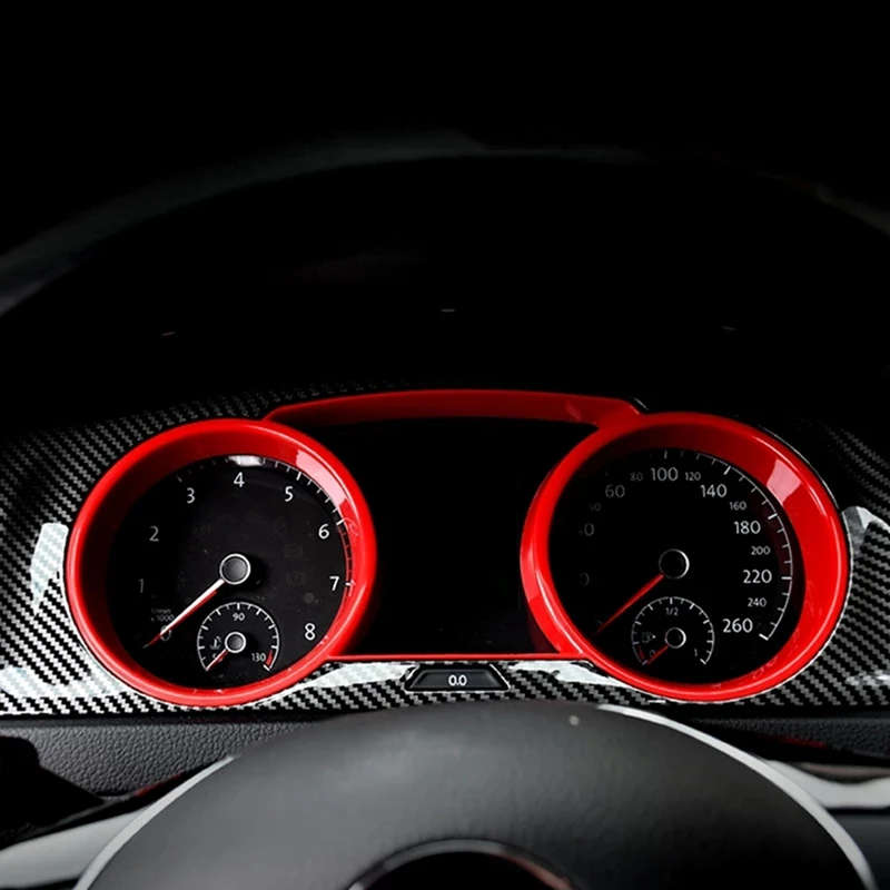 Car Interior Dashboard Tachometer Speedometer Frame Panel Cover Trim For-Golf 7 7.5 MK7 2015-2019