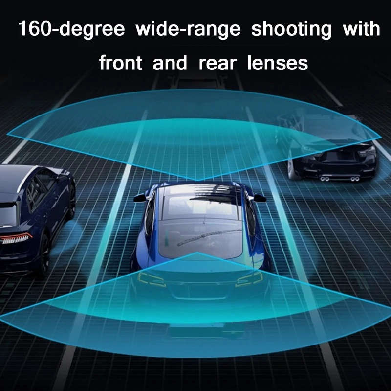 In Car Hidden HD 1080P Infrared Night Vision Driving Recorder, without GPS Trajectory