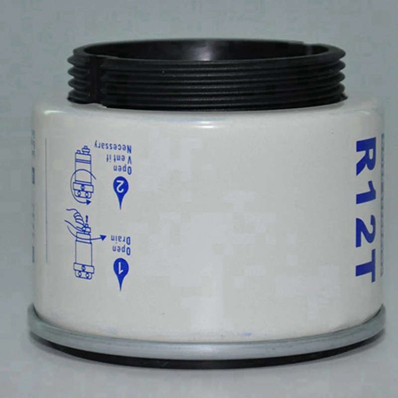 6 Pcs R12T Fuel/ Water Separator Filter elements for Racor 140R 120AT S3240 NPT ZG1/4-19