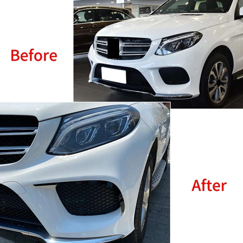 Car Front Bumper Splitter Spoilers Canard Air Knife Surround Trim for Mercedes-Benz GLE-Class