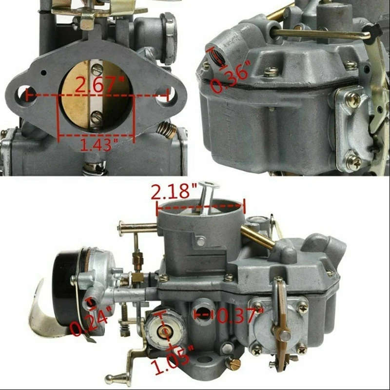 For 1963-1966 FORD MUSTANG AUTOLITE 1100 CARBURETOR 6Cyl