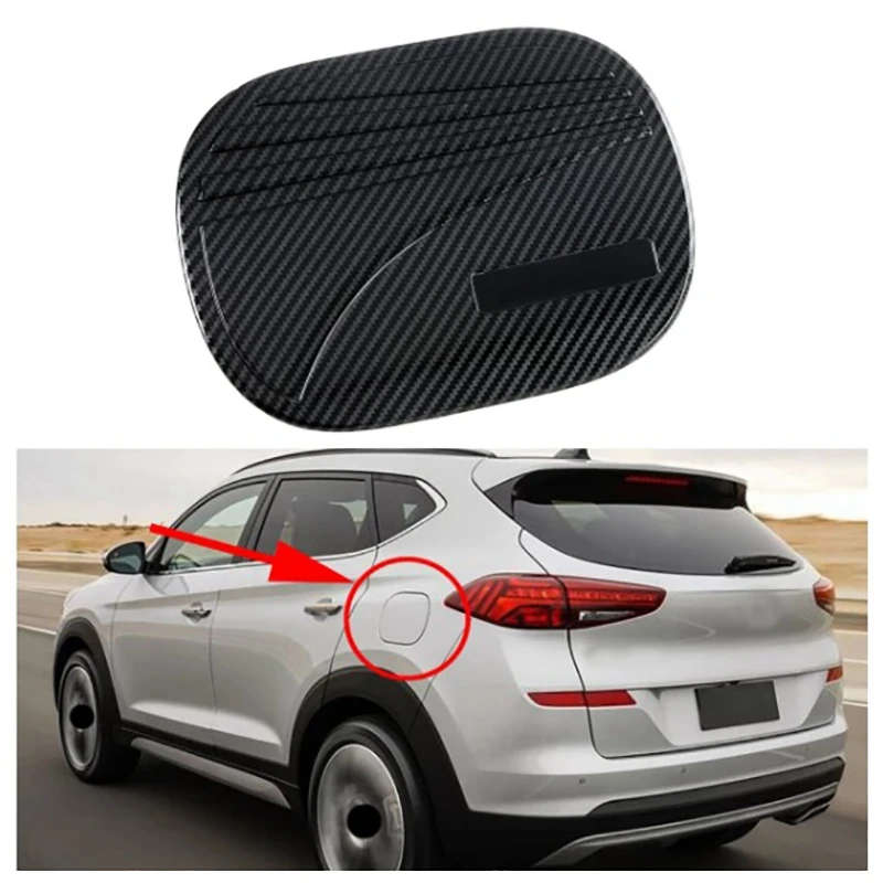 For Hyundai Tucson 2021 2022 Car Fuel Tank Cap Gas Oil Tank Cover Trim Protector Sticker