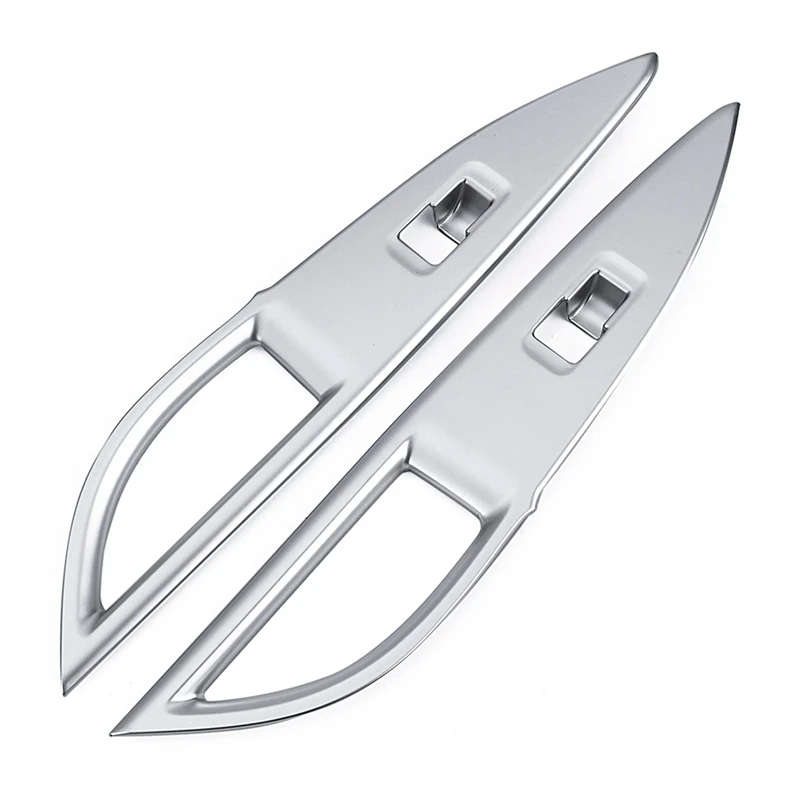 Car Chrome Door Window Armrest Switch Button Knob Panel Cover Trim Decoration for Mitsubishi