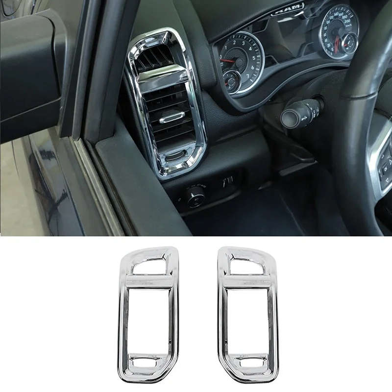 for Dodge Ram 1500 19-21 Interior Accessories Center Console Side Air Vent Outlet Cover Trim
