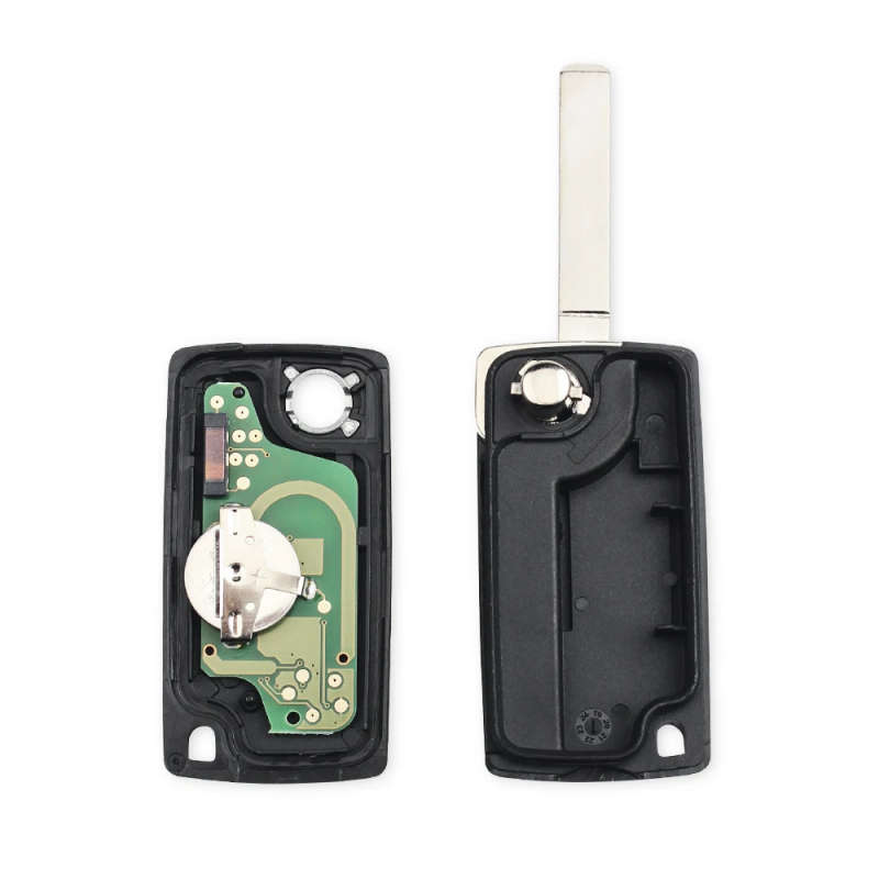 For Citroen c5 c4 Flip Fob Remote Car Key 433Mhz ID46 PCF7941 Chip With Uncut VA2 Blade Auto Key