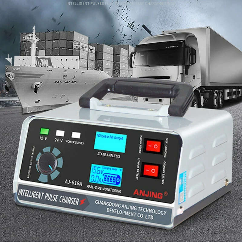 400W 30A 12V/24V Automatic Car Battery Charger Smart Pulse Repair Boat Trickle Eu Plug
