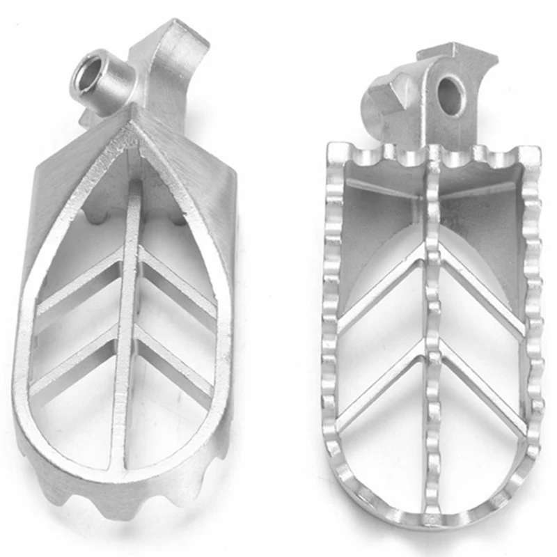 Silver Motorcycle Front Foot Peg Footrest fit for Honda Kawasaki Yamaha Motorcycle Pedal