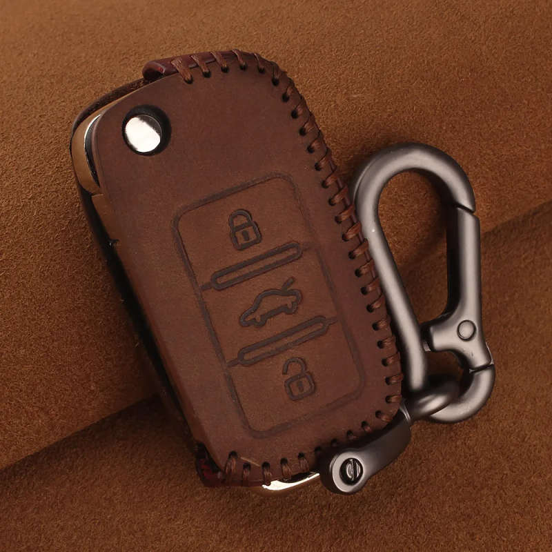 Key Cover Case For Volkswagen Jetta MK6 Tiguan Golf 4 5 6 Polo Bora Passat B5 B6 Key Bag key cover