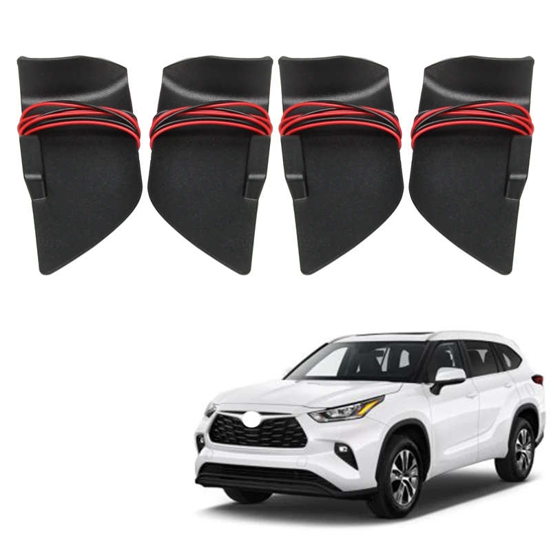 For Toyota Highlander Door Bowl Armrest Atmosphere Light LED Blue Door Bowl Handle Frame Light