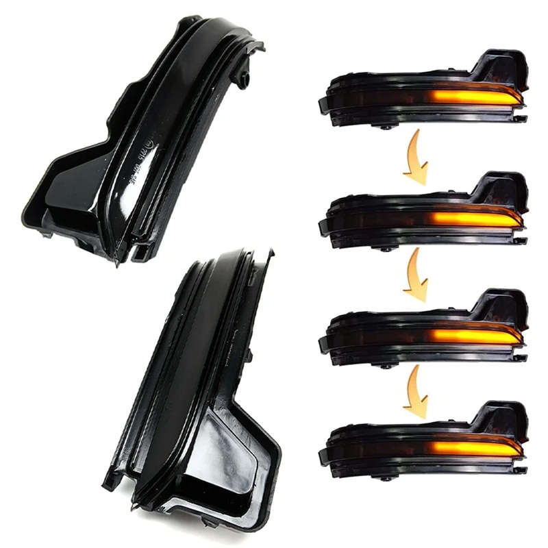 1 Pair Car LED Dynamic Turn Signal Light Side Wing Rearview Mirror Lamp for Skoda Kodiaq Karoq