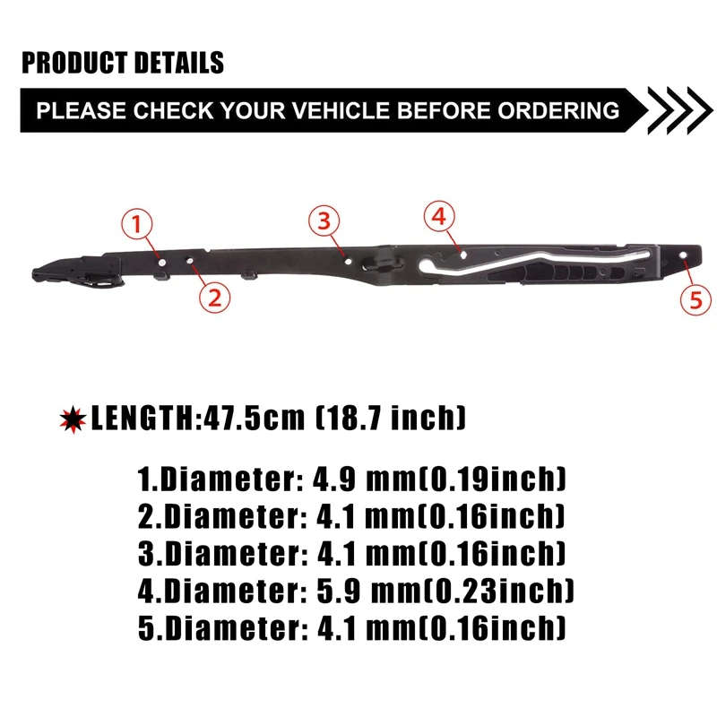Car Sunroof Track Assembly Repair Kit for Ford F-150 F250 F350 F450 Sunroof Guide Rails