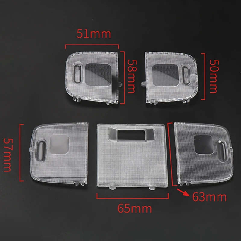 Car Front Rear Dome Light Lens Shell Reading Lights Cover for Toyota Camry 2006-2011