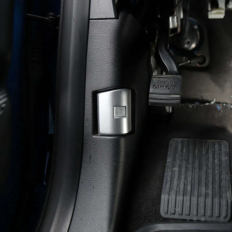 Car ABS Silver Engine Cover Switch Trim Decoration for Ford F-150 2015-2020