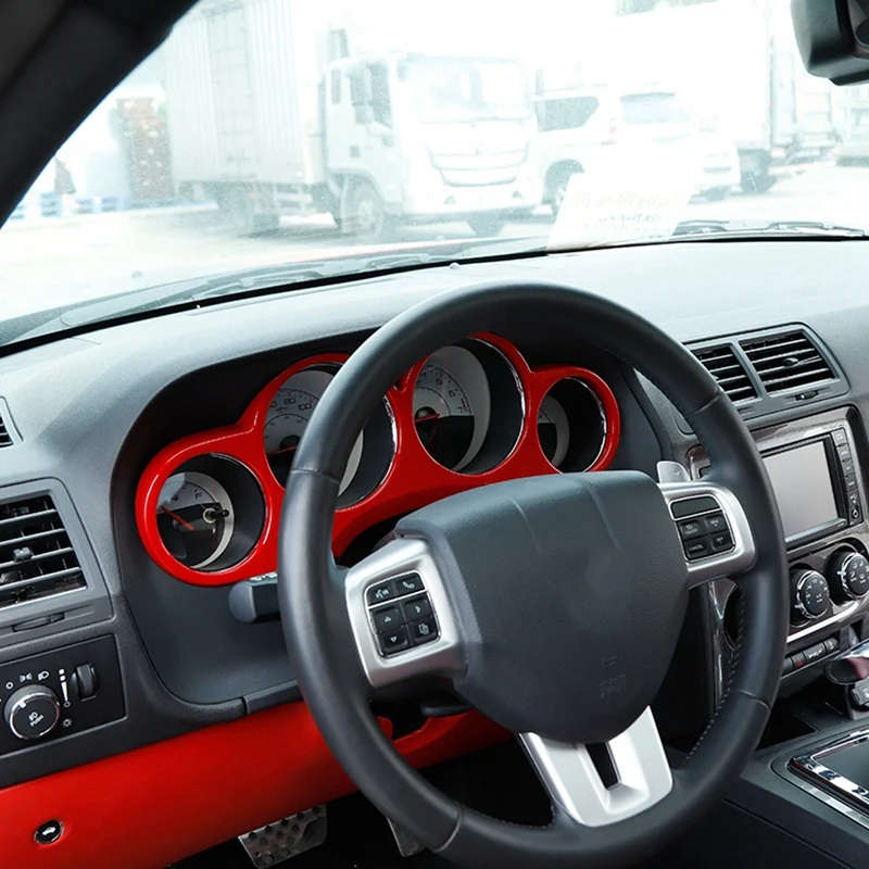 Car Dashboard Meter Instrument Cover Trim for 2009-2014 Dodge Challenger Accessories