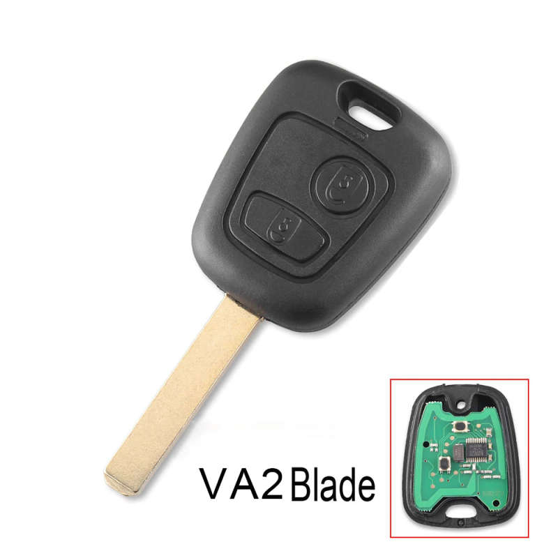 Car Remote Key 2 Buttons 433mhz ID46 For Peugeot 106 107 206 306 307 207 407 Partner/Citroen