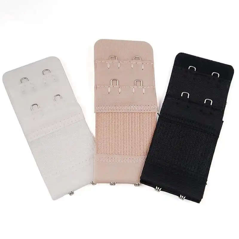 4pcs 2 Extender Hook Bra For Women Elastic Bra Extension Strap Hook Clip Expander Adjustable Belt Buckle Underwear