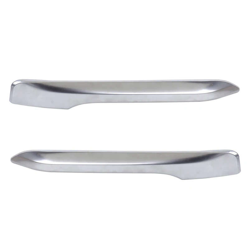 2X Silver Chrome Plated Fog Light Cover Trim Eyebrow for-BMW F48 X1 2016-2019