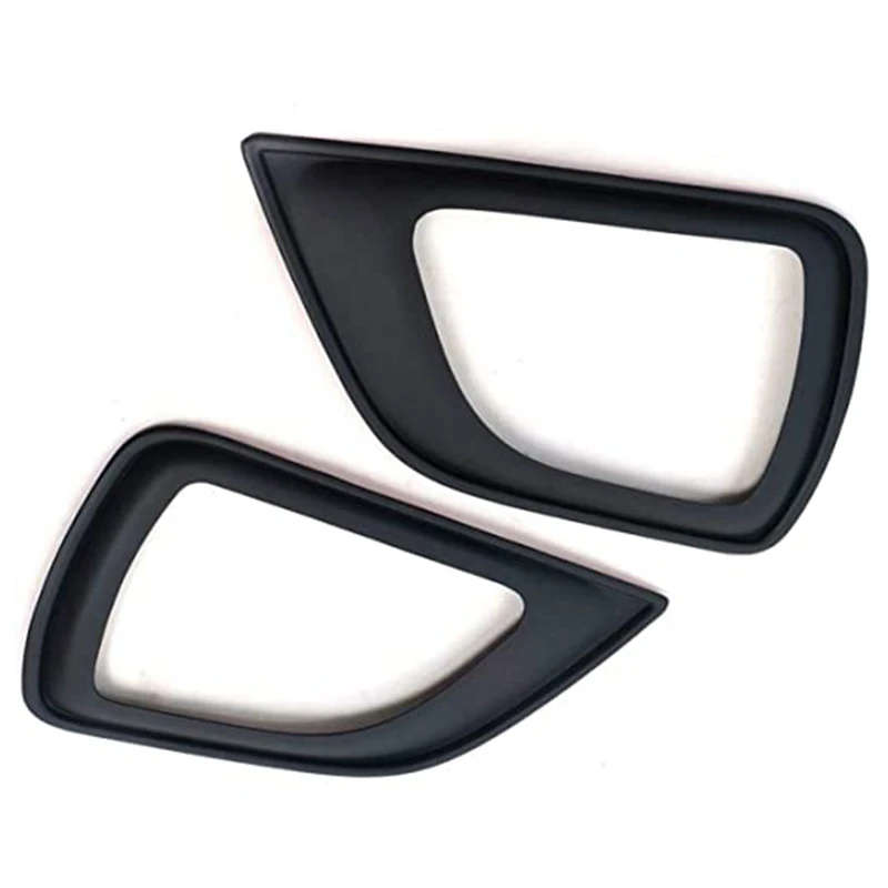 2Pcs Black Fog Lamp Frame Cover for Nissan NP300 Navara Frontier D23 4WD 2017 2018