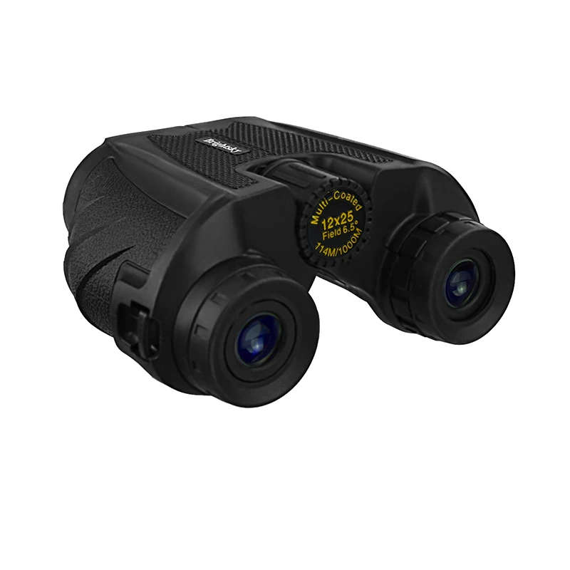 Professional Binoculars 12x25 BAK4 Prism High Powered Binocular Portable Hunting Telescope