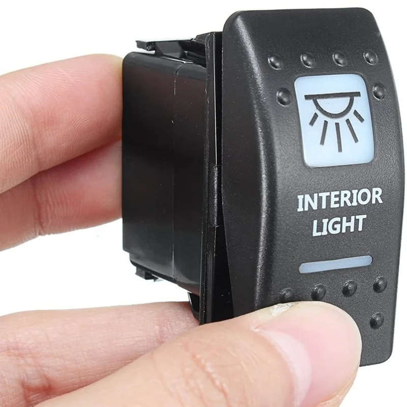 1PCS Interior Light Rocker Switch White For UTV ATV Off-Road Can-Am Maverick X3