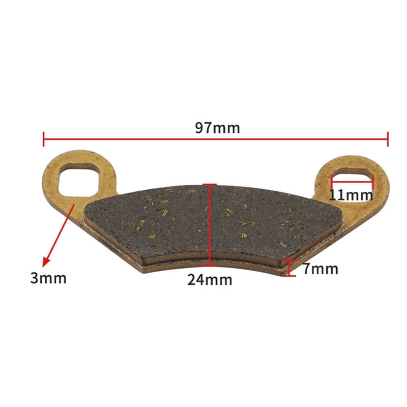 Motorcycle Front Rear & Brake Pads Kit for Polaris Sportsman 400 450 500 550 570 SP X2 800 ATV UTV