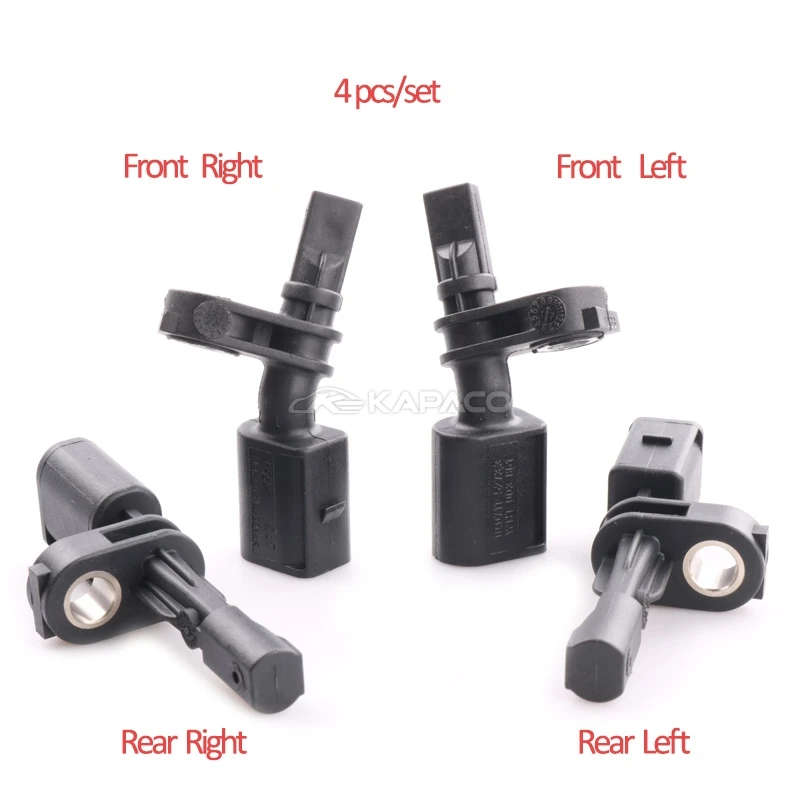 4pcs ABS Wheel Speed Sensor For AUDI A3 TT Seat SKODA OCTAVIA III VW Volkswagen Passat Golf VII