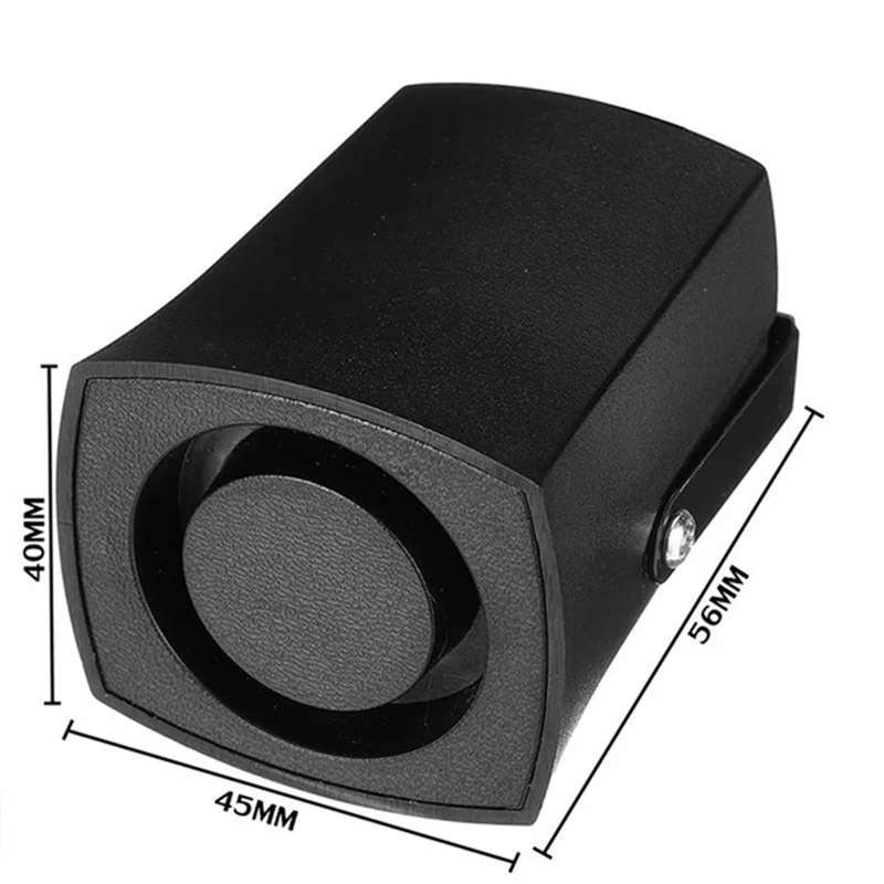 6Tones Car Police Fire Alarm Horn Ring Alarm System Siren Speaker Warning Loud Sound Alarm Speaker