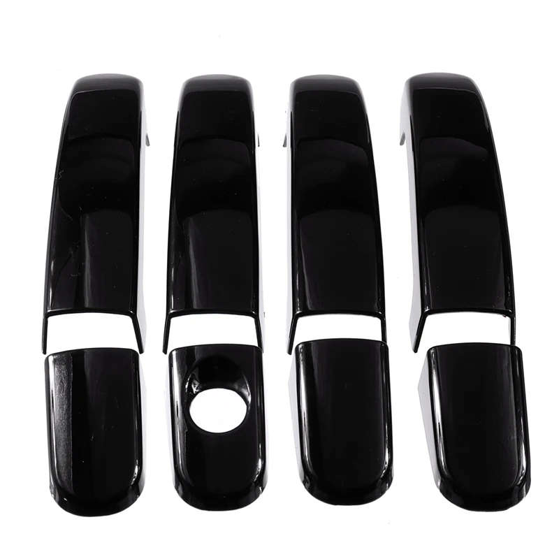 8 PCS/SET Car ABS Glossy Black 4 Door Handle Covers for Ford Focus Escape Kuga Ranger 13-18