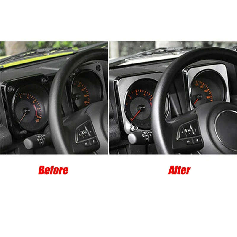 Interior Refit Kit Center Console Instrument Screen Frame Decoration Cover for Suzuki Jimny