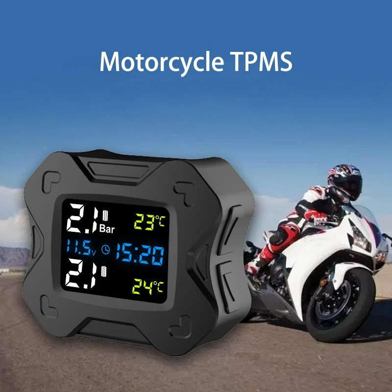 Motorcycle TPMS Moto Tire Pressure Monitoring System for Motorbike Motor Bike Scooter