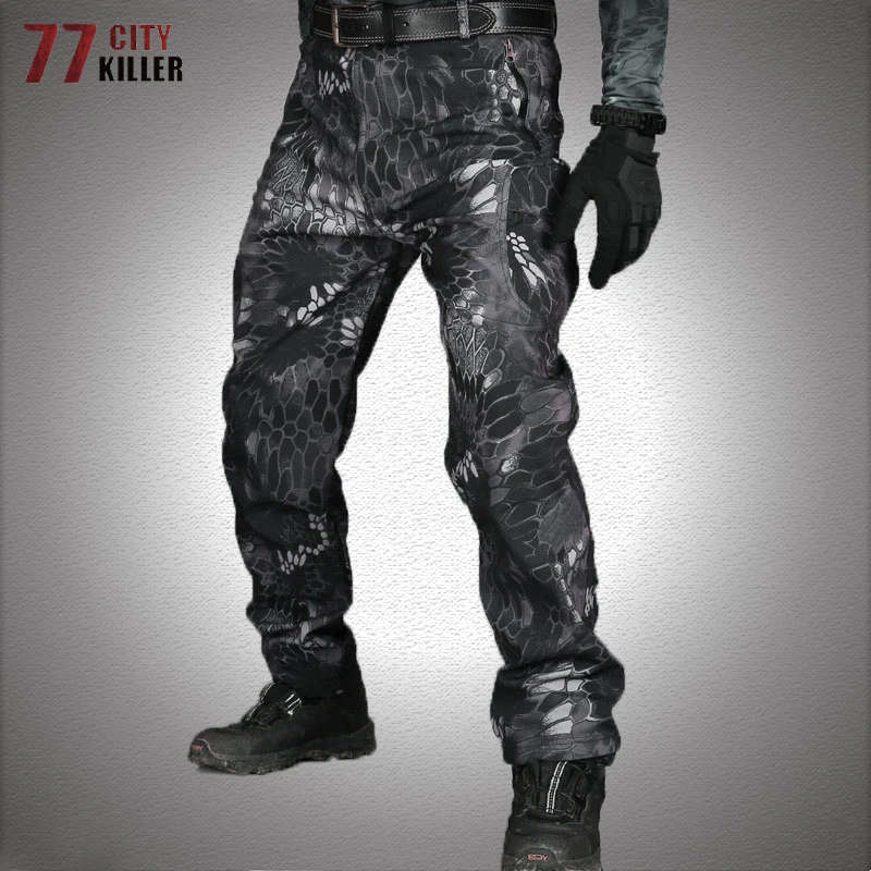 # 7 Black Camo Snake Skin Uniform Set - PYTHON / XLARGE