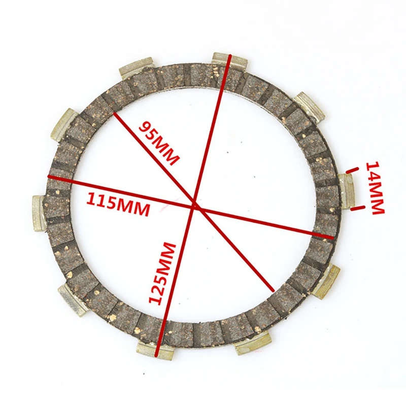 Clutch Friction Plates Kit for Yamaha DT230R DT125E DT125 SDR200 DT125R DT125RE TZR125