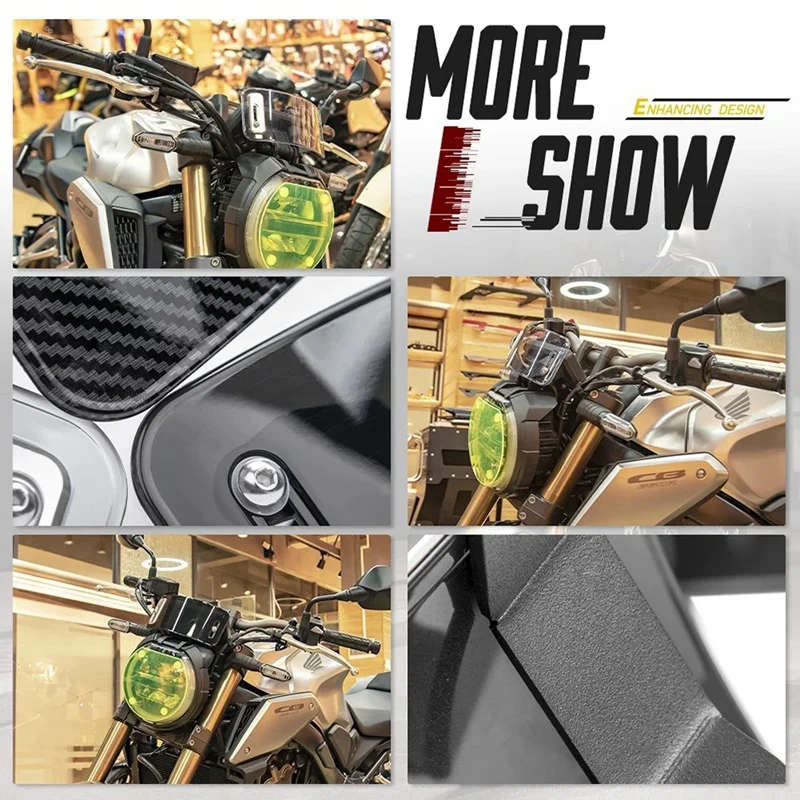 Motorcycle Windshield Windscreen Wind Deflector with Bracket for Honda CB650R CB 650 R 2019-21
