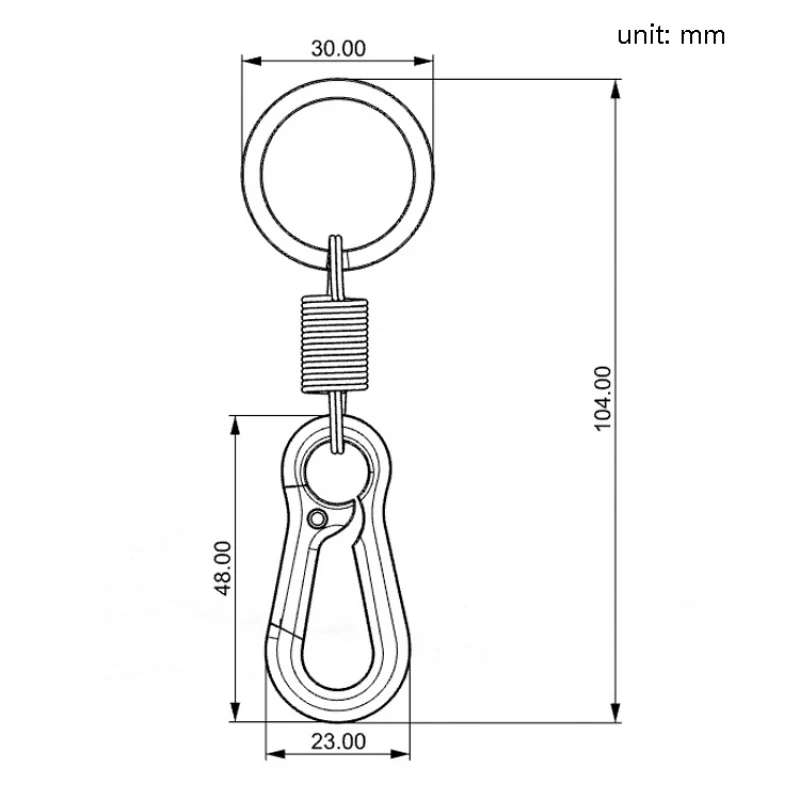 3 PCS Key RingsBurned Titanium Modified Car Key Hanging Ornament Universal Personality Keychain