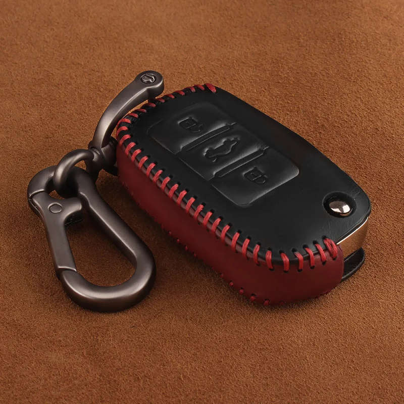 Key Cover Case For Volkswagen Jetta MK6 Tiguan Golf 4 5 6 Polo Bora Passat B5 B6 Key Bag key cover
