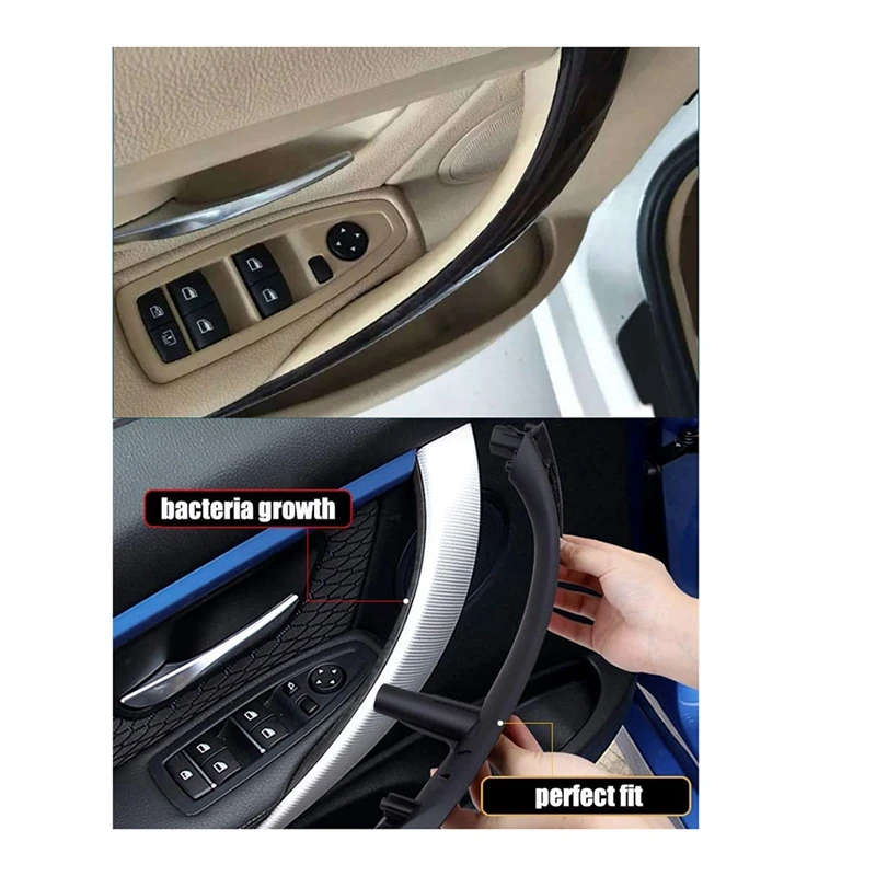 Car Interior Door Pull Handle Cover Armrest Bracket for-BMW 3 4 Series F30/F31/F34 F32/F33/F36