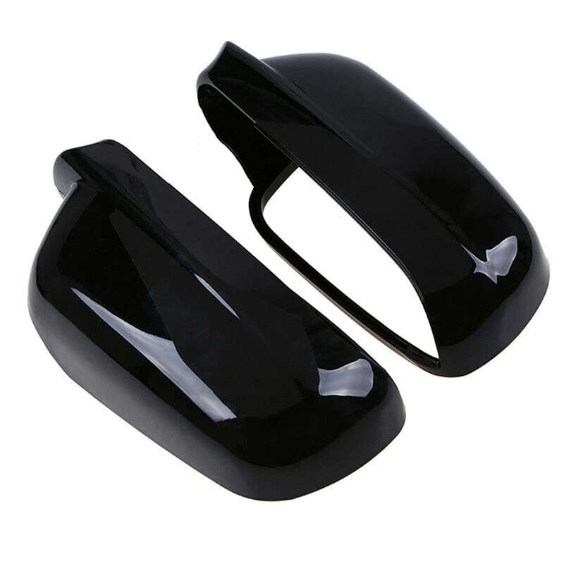 Gloss Black Wing Side Rearview Mirror Cover for Golf MK4 Passat B5 Jetta 2001-2004 3B0857537B