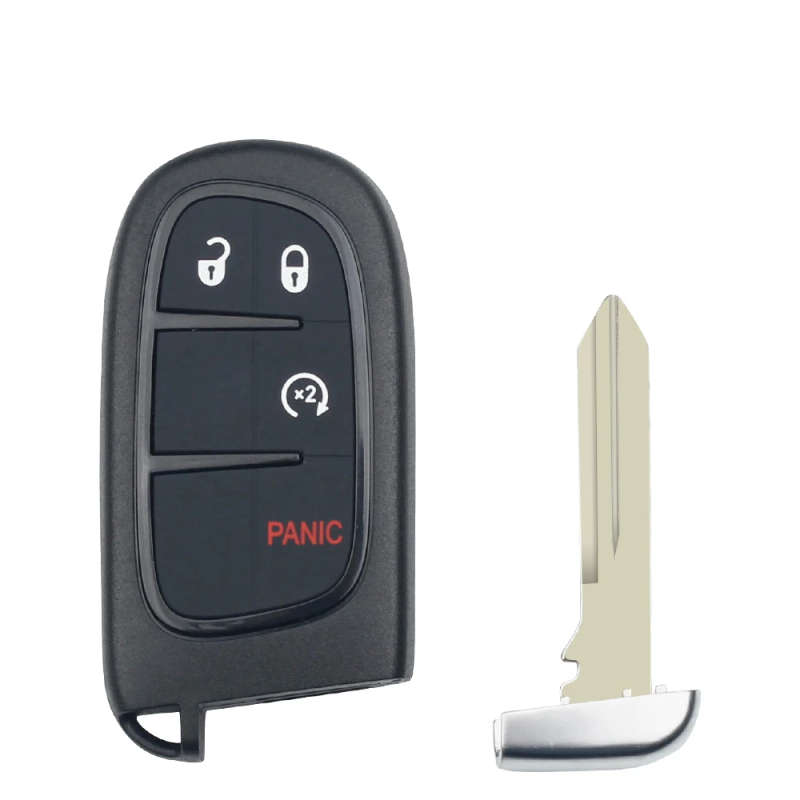Hitag-AES Smart Remote Key 433MHz 4A Chip Fob For Jeep Renegade Grand Cherokee Ram Compass 2014-17