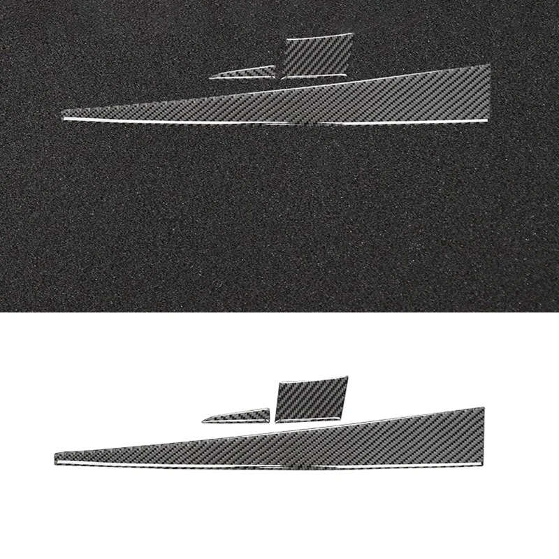 For Mitsubishi Lancer 2008-2015 Carbon Car Instrument Co-Pilot Glove Box Handle Trim Sticker Cover