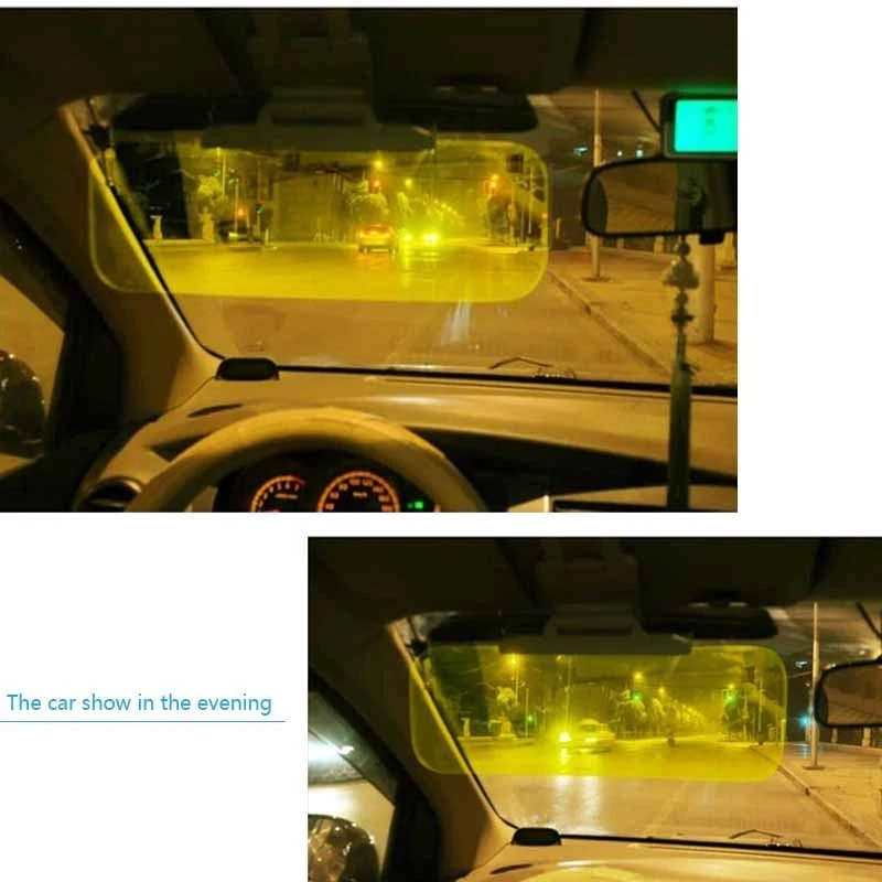 HD Car Sun VisorsvAnti-Glare Dazzling Goggle Day Night Vision Driving Mirror Sun Visors